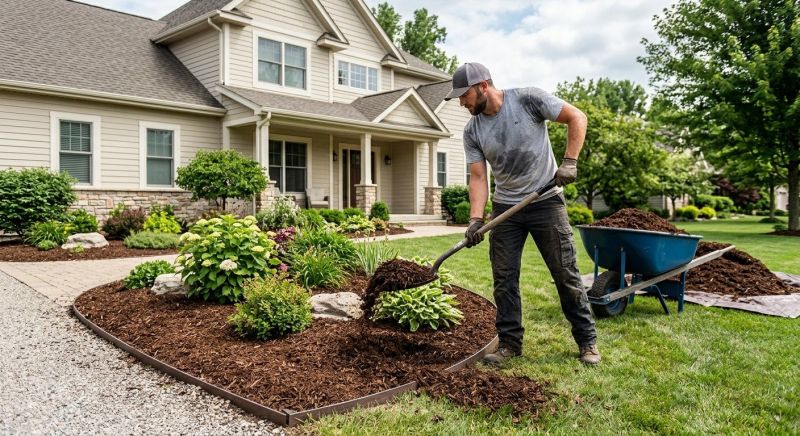 Brown Mulch Installation in Honolulu, HI